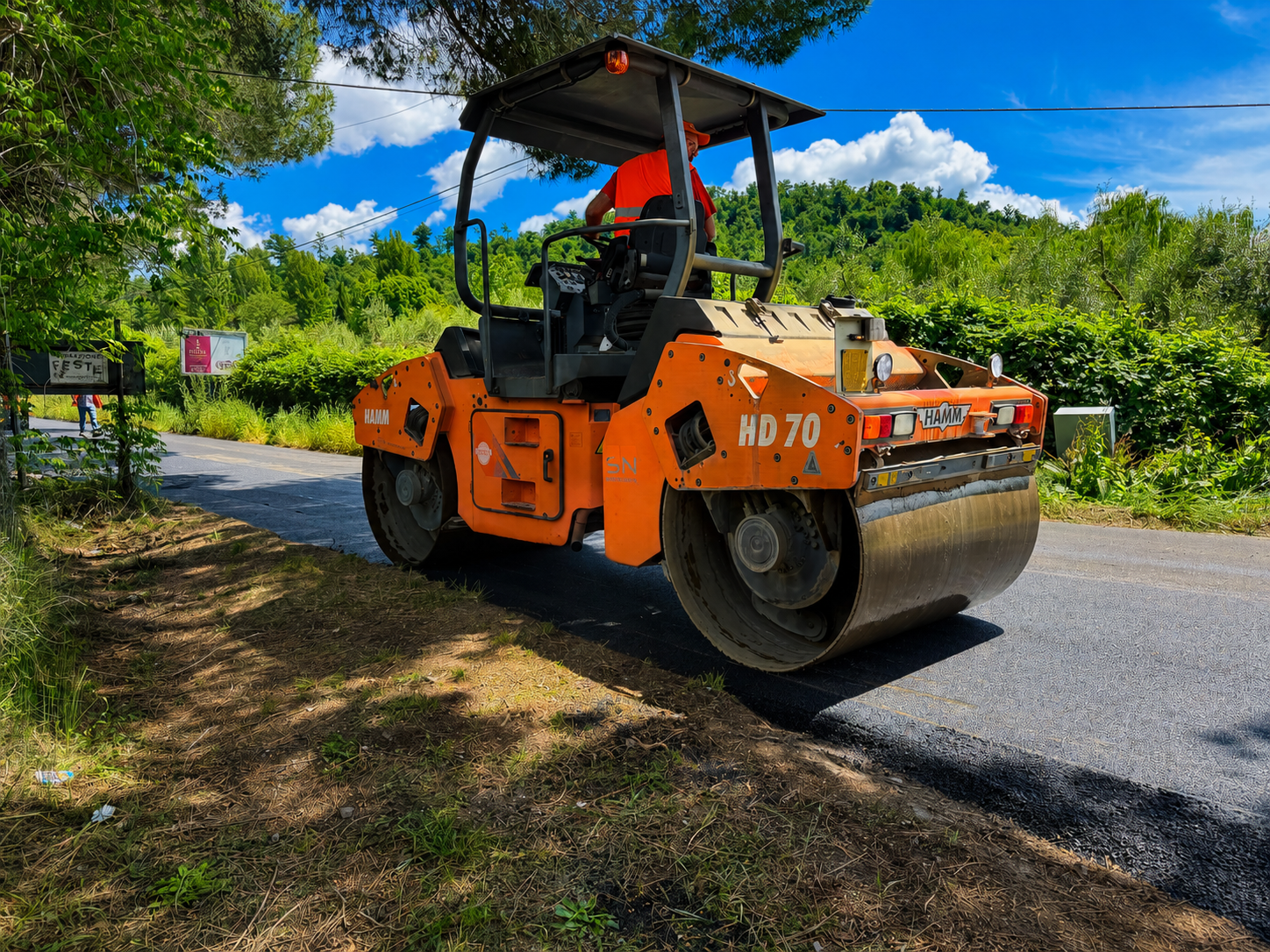 LAVORO DI ASFALTATURA STRADALE, MONTEFIASCONE VT